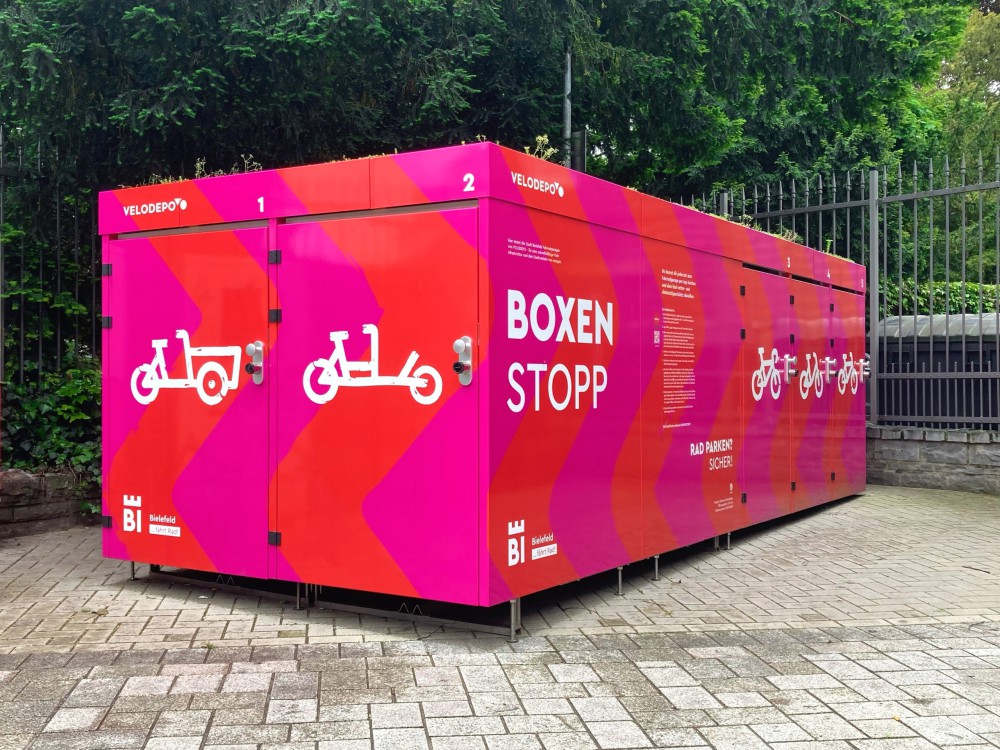 Fahrradgarage, Bielefeld, Straßenraum